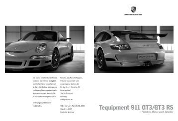 Tequipment 911 GT3/GT3 RS