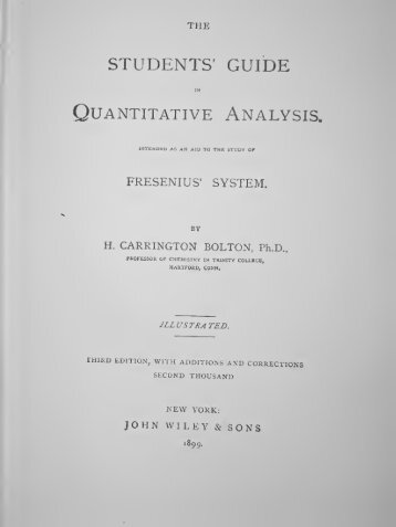 The Students' Guide in Quantitative Analysis - Free Ebooks Library