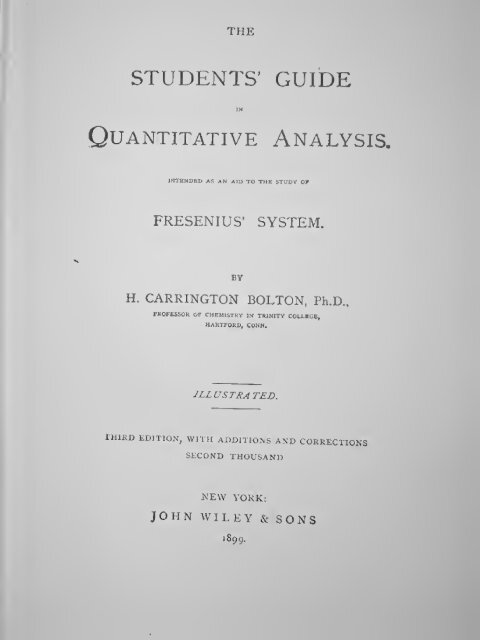 The Students' Guide in Quantitative Analysis - Free Ebooks Library