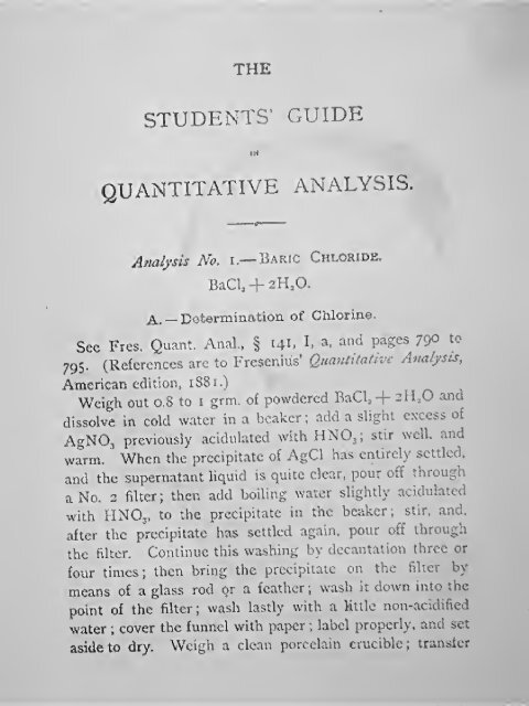 The Students' Guide in Quantitative Analysis - Free Ebooks Library