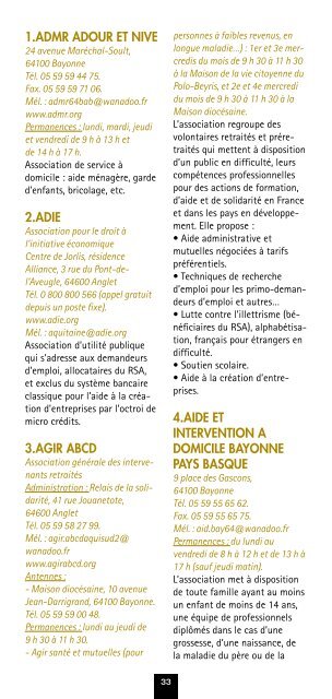 Guide des associations - Ville de Bayonne