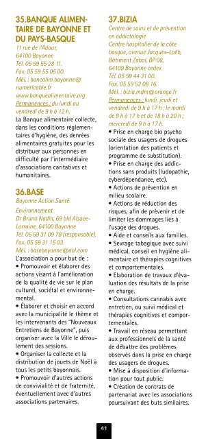 Guide des associations - Ville de Bayonne
