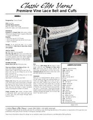 Vine Lace Belt and Cuffs pattern - Classic Elite Yarns