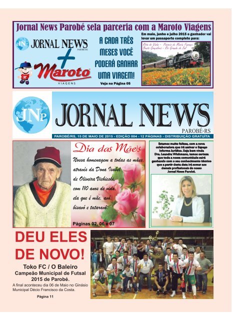 Jornal News Parobé - Edição 4 (15/05/2015)