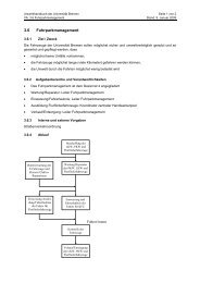 3.6 Fuhrparkmanagement - Ums Uni Bremen - Universität Bremen