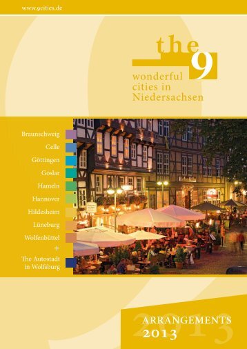 2013 - die 9 Städte in Niedersachsen