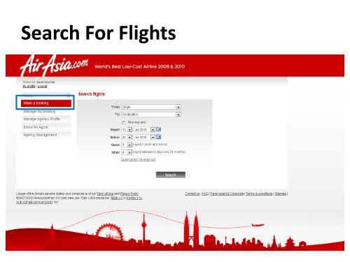 Go www.airasia.com Corporate booking > Government