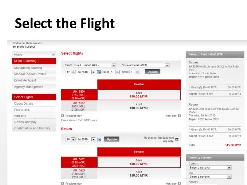 Go www.airasia.com Corporate booking > Government