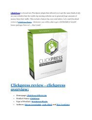 ClickPress review in detail and massive bonuses included 