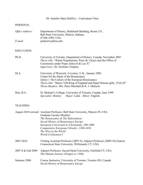 Vita Ball State University