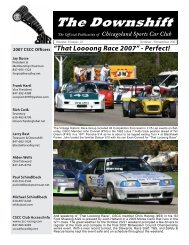 Newsletter 3 - Chicagoland Sports Car Club