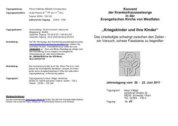 Kriegskinder und ihre Kinder - Evangelische Krankenhausseelsorge ...