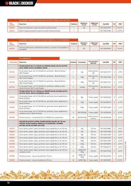 Catalog scule electrice și accesorii Black&Decker