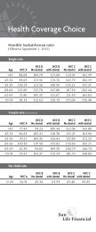 Monthly Saskatchewan rates - Sun Life Financial