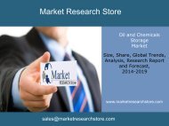 MarketMarket Oil and Chemicals Storage Industry Outlook Africa 2019  Research Store