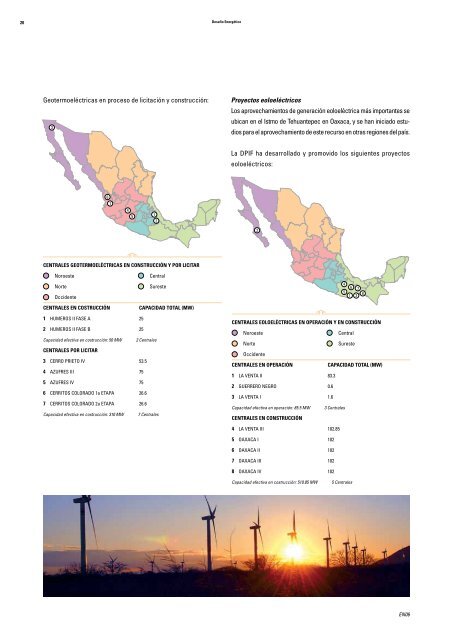 Proyectos de Infraestructura Eléctrica en México 2009