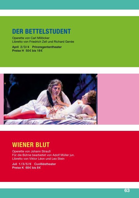150 Jahre Gärtnerplatztheater - das Jahresheft der Spielzeit 2015/2016 www.gaertnerplatztheater.de
