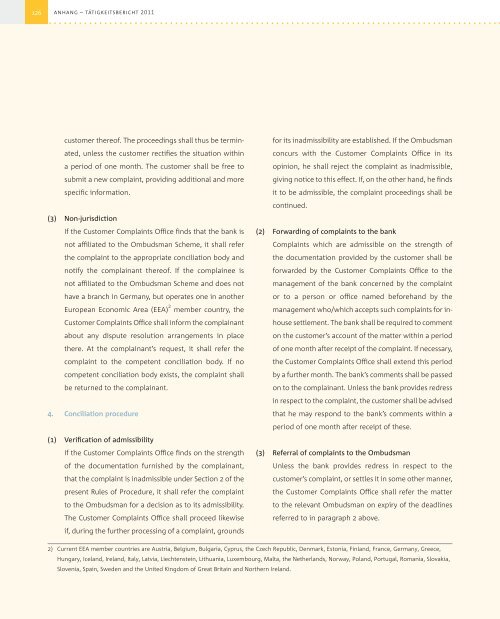 Summary of the Ombudsman´s Report 2011