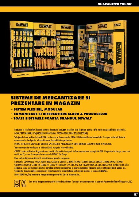 Catalog scule și accesorii profesionale DeWALT