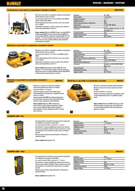 Catalog scule și accesorii profesionale DeWALT