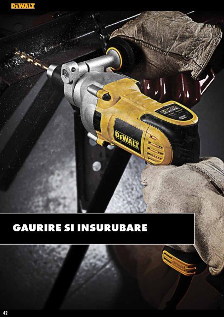 Catalog scule și accesorii profesionale DeWALT