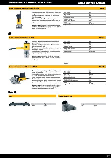 Catalog scule și accesorii profesionale DeWALT