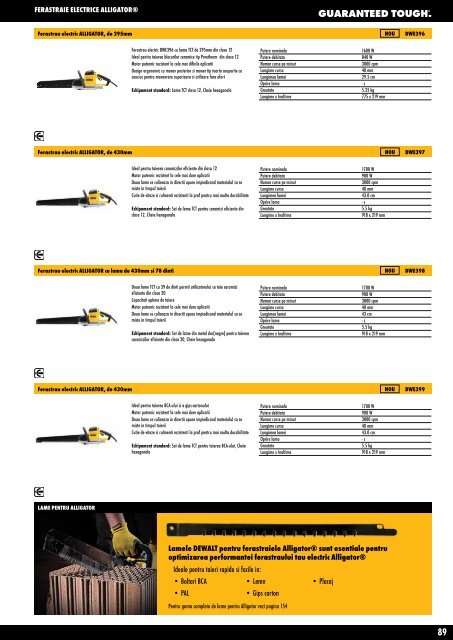 Catalog scule și accesorii profesionale DeWALT