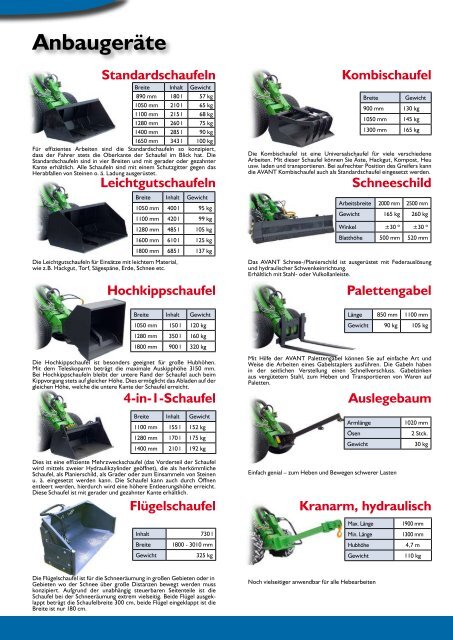 mit der AVANT 700-Serie