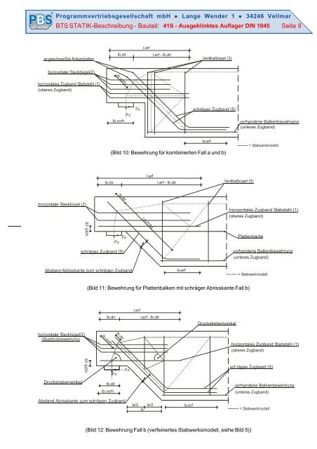 Ausgeklinktes Auflager DIN 1045-1 - PBS Programmvertriebs GmbH