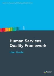 Human Services Quality Framework - Community Door