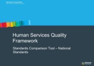 Human Services Quality Framework - Community Door