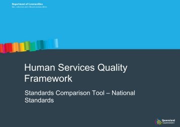 Human Services Quality Framework - Community Door