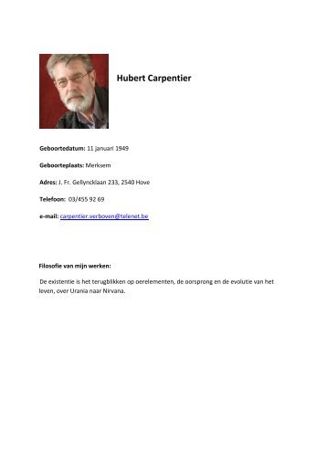 Hubert Carpentier - VerriBelGlass