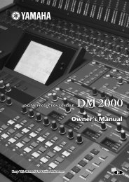 Yamaha DM2000 | PDF - SRTalumni.com