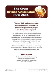 The Great British Citizenship Pub Quiz