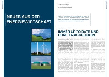 NEUES AUS DER ENERGIEWIRTSCHAFT - Wilken GmbH