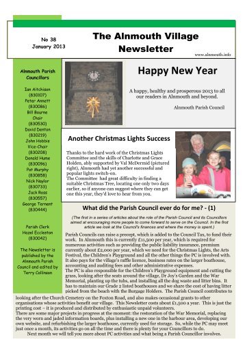 Jan 2013 - Alnmouth Village Newsletters