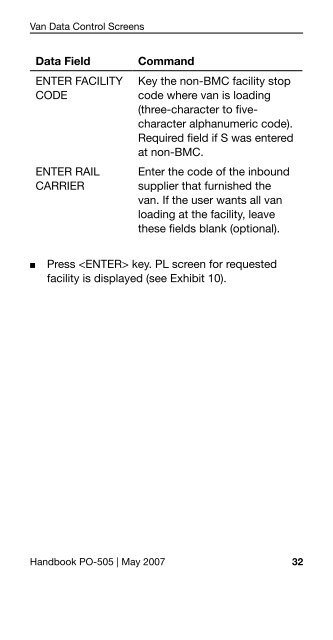 Handbook PO-505 - The ABC's of RMIS II Rail Management - APWU