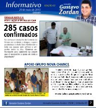 Informativo Vereador Gustavo Zordan Orlândia - 20 de maio de 2015