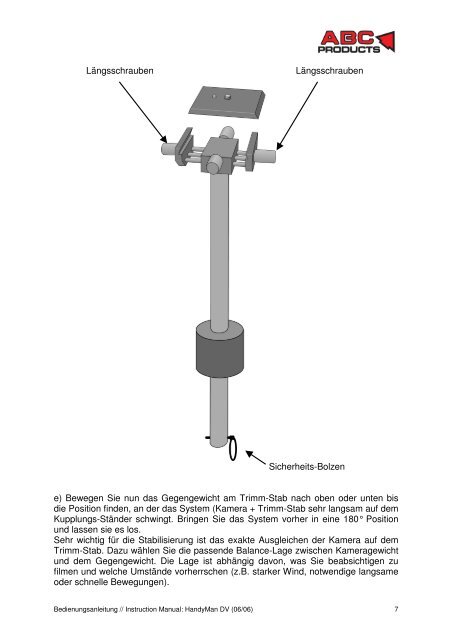 Anleitung - InstructionManual HandyMan DV 06_06 - ABC Products