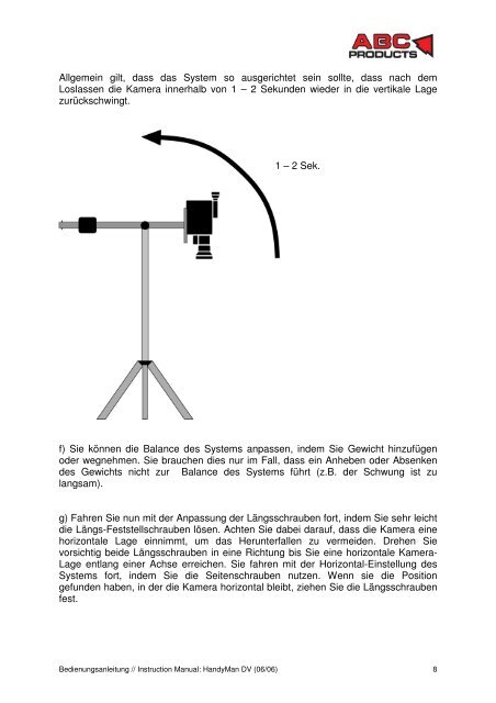 Anleitung - InstructionManual HandyMan DV 06_06 - ABC Products