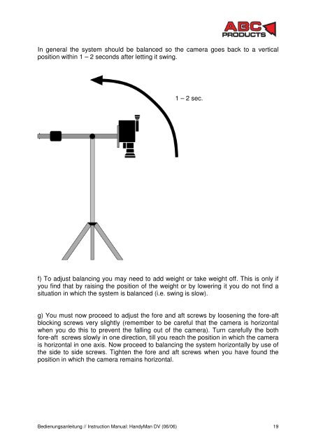 Anleitung - InstructionManual HandyMan DV 06_06 - ABC Products