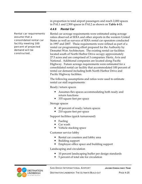 chapter 4 â facility requirements - San Diego International Airport