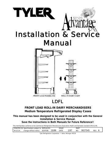 Installation & Service Manual - Hill Phoenix