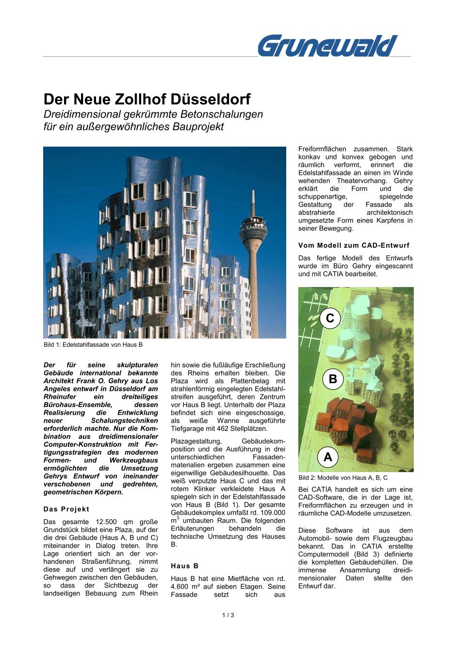1 Free Magazines From Grunewald De