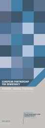 EPD leaflet - European partnership for democracy, EPD