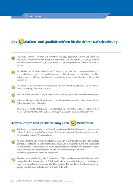 L+ Katalog â€“ ABC Notbeleuchtung Schweiz - Almat AG