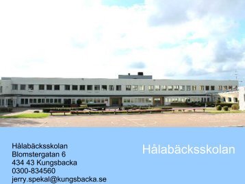 Hålabäcksskolan Presentation - Kungsbacka kommun
