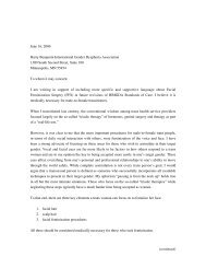 Letter to HBIGDA on medical necessity of FFS - Transsexual Road ...