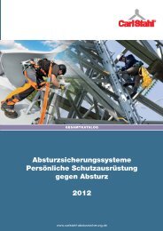 Absturzsicherung / PSA (pdf) - Carl Stahl München